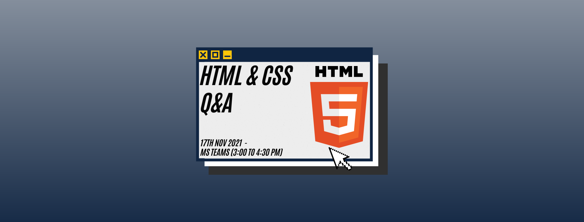 HTML/CSS Q&A Banner